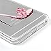 iPhone 6S Plus Case,iPhone 6 Plus Case Ultra Slim Shockproof Soft TPU Rubber Protective Case Cover with Floral Bling Diamonds Painting Pattern Dust Plug Stylus Pen by Badalink - Butterfly High Heels
