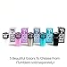 F-32 20 Oz. Stainless Steel Tumbler Premium Bundle - Sky Blue Pink Black White Colors - Stainless Straw + Cleaning Brush + Splash Proof Lid + Silver Gift Box + Manual