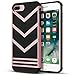 iPhone 7 Plus Case, iPhone 8 Plus Case, LOEV Non-Slip Slim Fit [Stylish Design] [Double Protection] Anti-Scratch Soft Rubber Bumper Protective Cover for Apple iPhone 7/8 Plus 5.5