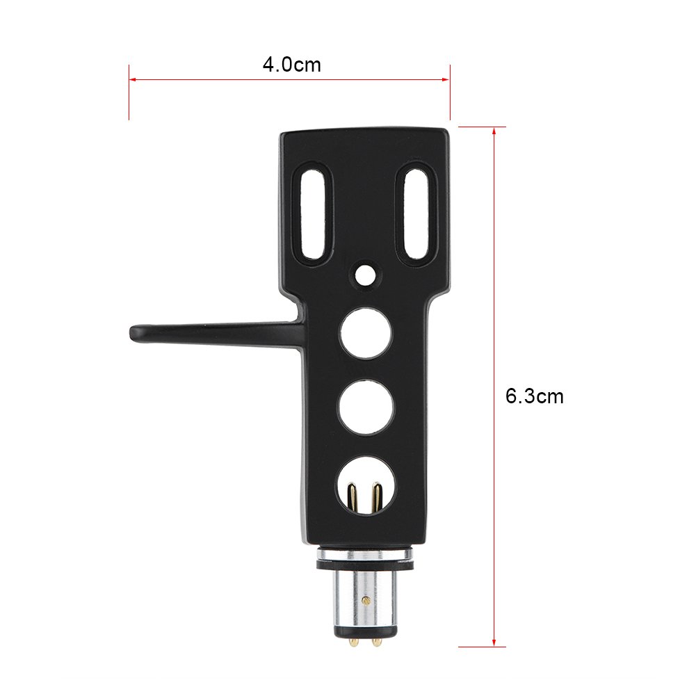 Turntable Headshell Universal LP Turntable Cartridge Phono Headshell Mount Replacement with Wires