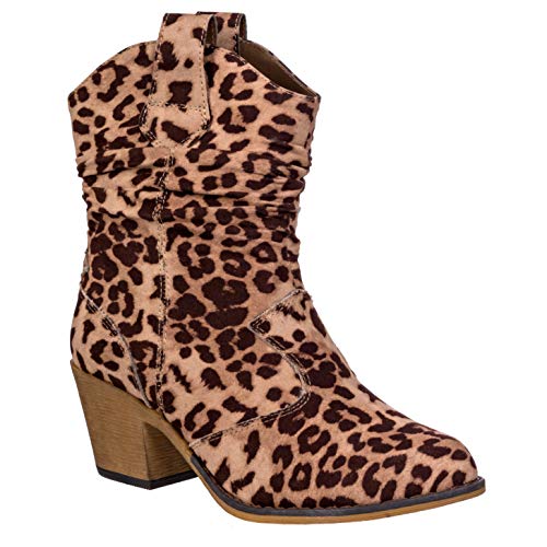 Charles Albert Women's Modern Western Cowboy Distressed Boot with Pull