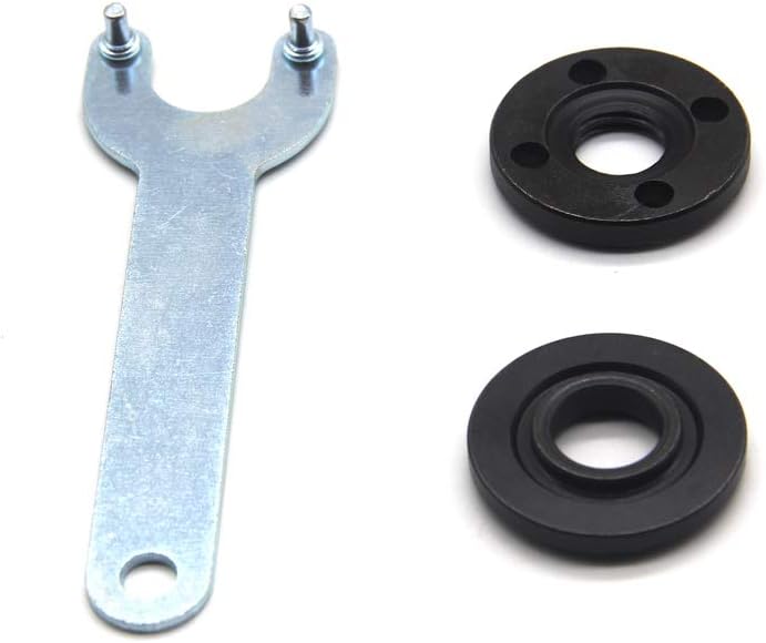 Pro-Parts 5/8"-11 Grinder Backing Flange and Lock Nut Set Angle Wrench Spanner Metal for Makita Dewalt Bosch Black Milwaukee replaces 224399-1 193465-4 224568-4
