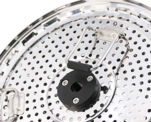 TOPOKO Vegetable Steamer Basket, Fits Instant Pot Pressure Cooker 5/6 QT and 8 QT, 18/8 Stainless Steel, Folding Steamer Insert For Veggie Seafood Cooking. (Steamer with Retractalbe Handle) - Thumbnail 6
