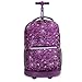 J World New York Sunrise Rolling Backpack, Love Purple, One Size