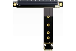 ADT-Link PCI-E 3.0 Riser Card 32G/BPS M.2 NGFF NVMe to PCIe X16 Extension Cable SATA Power Cable Support M.2 PCIE X4 Full Spe