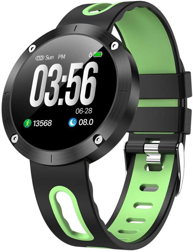 ZMDHLY DM58 Smart Watch Men's IP68 Waterproof Sports Fitness Tracker Pedometer Watch Heart Rate Sphygmomanometer Smart Watch,Green