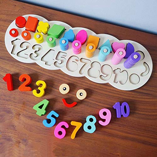 image for Style-Carry Wooden Shape Sorter Educational Toys - Caterpillar Early E