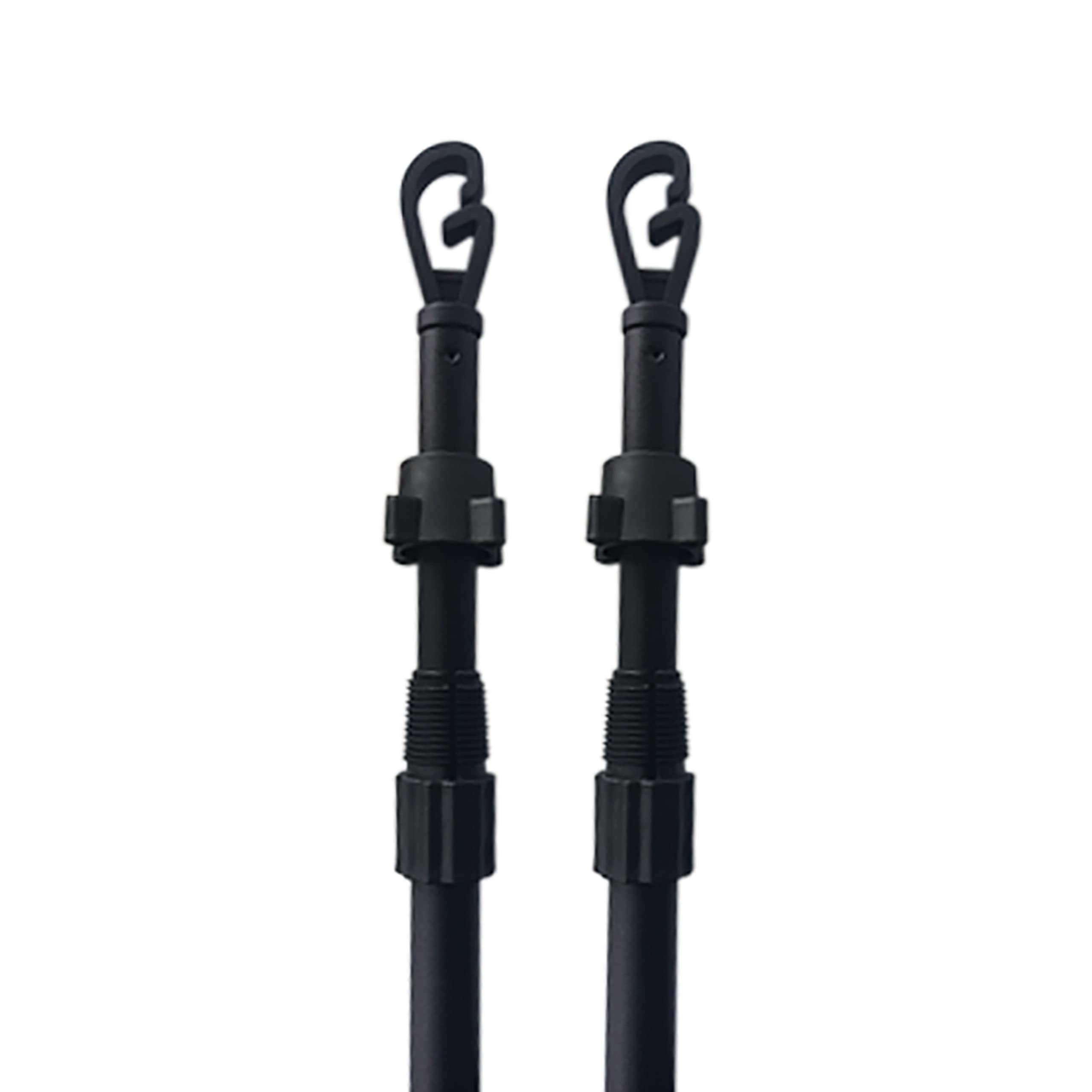 2PCS Washing line Prop，Heavy Duty Metal Extendable Clothes Line Pole Prop Extenedable from 120cm to 204cm (2)