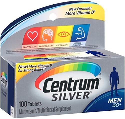 Centrum Silver Men (100 Count) Multivitamin/Multimineral (Pack of 6)