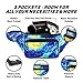 SoJourner Galaxy Rave Fanny Pack - Packs for festival women, men | Cute Fashion Waist Bag Belt Bags (Starry Night Blue)