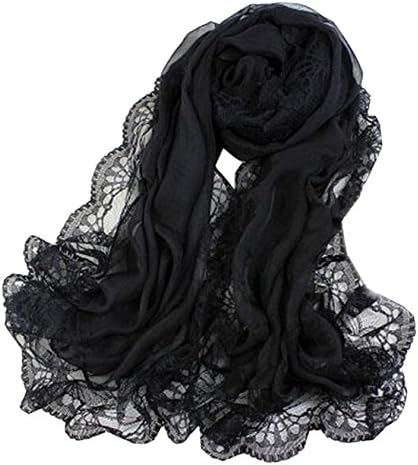 Ovetour Women's Lace Soft Light Weight Fashion Scarf Shawl Wrap