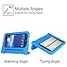 Fintie Shock Proof Case for Samsung Galaxy Tab E Lite 7.0 - Kiddie Series Light Weight Convertible Handle Stand Kids Friendly Cover for Tab E Lite SM-T113 / Tab 3 Lite 7-Inch Tablet, Blue