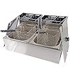 Commercial-Deep-Fryer-2x10L-Double-Tank-Deep-Fat-Fryer-Stainless-Steel-Chip-Fryer-5000W-with-Lids Commercial Deep Fryer 2x10L Double Tank Deep Fat Fryer Stainless Steel Chip Fryer 5000W with Lids