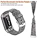Maledan Bands Compatible with Fitbit Charge 3 & Charge 3 SE Fitness Activity Tracker for Women Men, Breathable Woven Fabric Replacement Accessory Strap