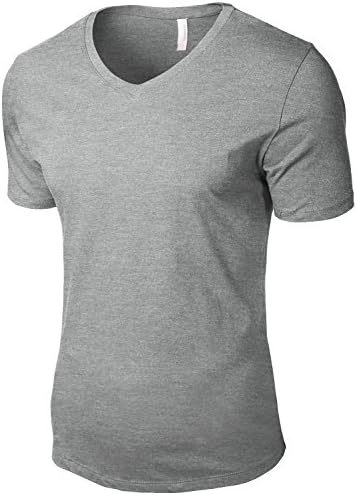 Tonyclo Men's Cotton Basic V-Neck Comfort Classic Soft Tee Shirts