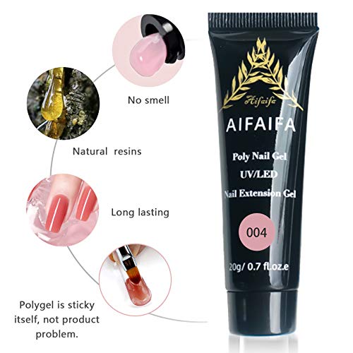 Polygel Starter Kit for Beginner, AIFAIFA Nail Extension Nail Kit Set