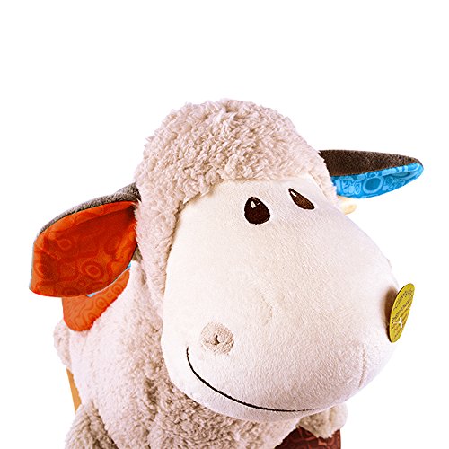 B. Toys Loopsy Wooden Rocking Sheep Rodeo Rocker Plush Ride On