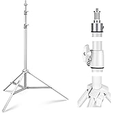 NEEWER Photography Light Stand 2.85-6.6ft/87-200cm, Spring Loaded Aluminum Tripod Stand with ø28mm Thicker Tube Diameter for