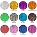 Hair Tinsel Strands 47 Inches Sparkling Shiny Hair Tinsel Extensions 12 Colors (1800 Pieces)