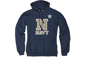 LOGOVISION Official Collegiate Distressed Primary Logo Adult Pullover Hoodie Collection