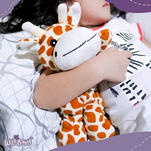 WILD BABY Giraffe Stuffed Animal Heatable Microwaveable Plush Pal