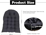 DKIEI Thicken Hanging Basket Chair Cushion 80x120cm Black Egg Chair Cushion view 6