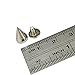 YoYoflyer 100pcs Silver Cone Metal Studs Rivet Spikes Screw Length 10mm for Punk Gothic Style Clothes Leather DIY