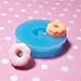 010LBT Kawaii Cute Round Sauce Sweet Chocolate Cream Doughnut Fondant Silicone Mold for Cake Cookie Phone CellPhone Decorating Chocolate Soap Epoxy Clay