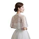 SlenyuBridal Women's Lace Appliques Shawls Wedding