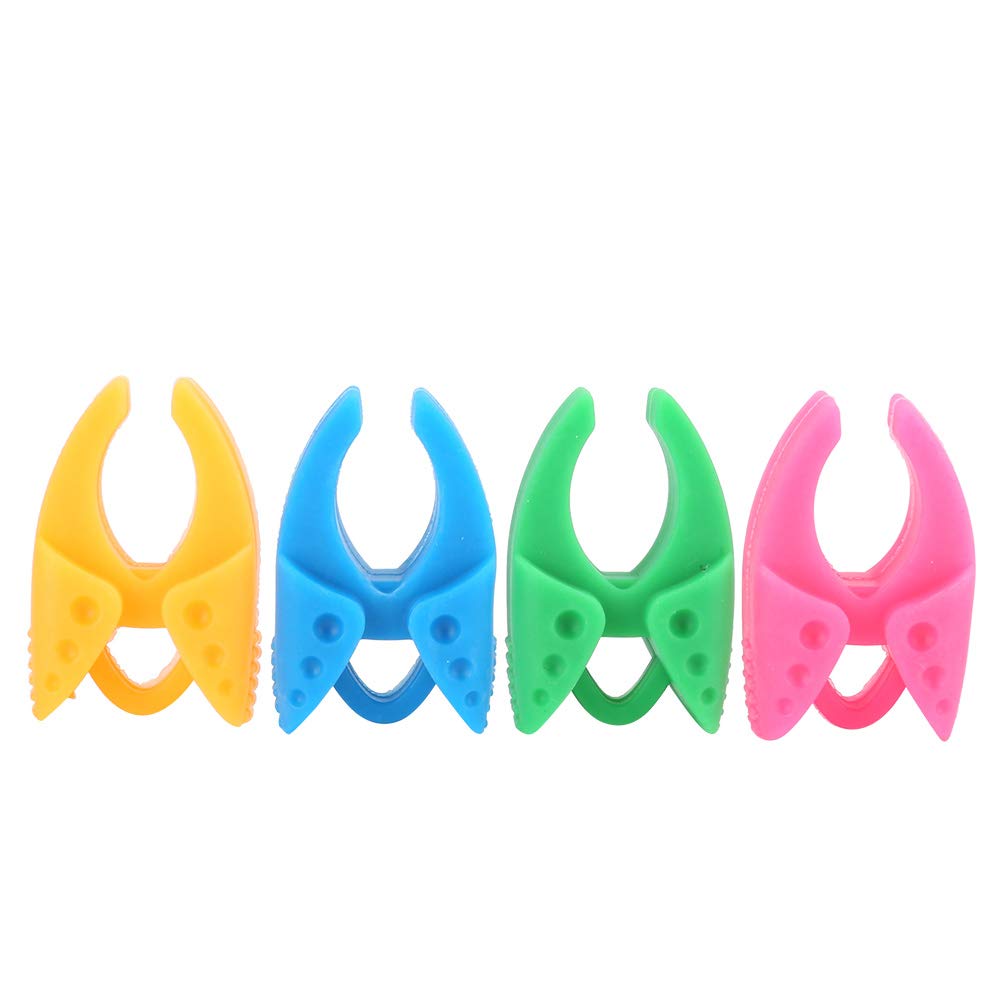 Cikonielf 40Pcs Colorful Silicone Sewing Bobbin Clips for Thread Tail Control and Preventing Tangled Threads