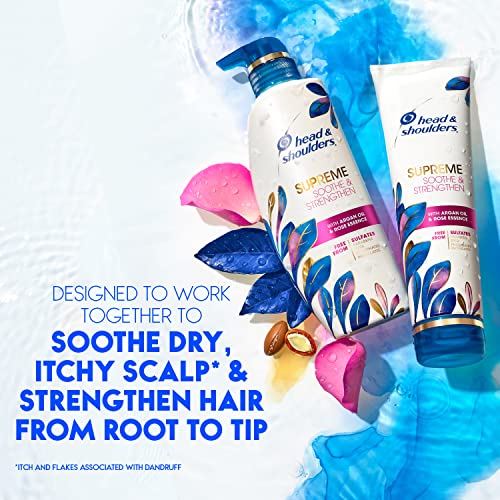 Head & Shoulders Supreme Sulfate Free Shampoo and Conditioner Set for Dry Scalp and Dandruff