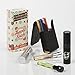 Twist-Up Perfume Atomizer 4 Piece Set- Includes Two Refillable Perfume Atomizers in a Custom Leather Carrying Case. Perfect for Traveling with Your Favorite Perfume! (Black Leather Pouch Set)