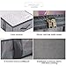 homyfort Underbed Storage Bags Containers 2 Pack - Large Capacity Under Bed Storage Box with 4 Handles and Sturdy Zippers,Clear Window for Blankets,Clothes,Comforters (Grey)