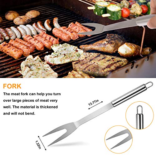 Loytbergs BBQ Tools Set, Grilling Accessories, 27 PCS Stainless Steel Grill Kit, Dad Grilling Gifts, Great Barbecue Utensil Tool for Men Women