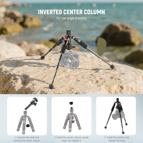 Neewer Portable Desktop Mini Tripod - Aluminum Alloy 20 inches/ 50 centimeters with 360 Degree Ball Head, 1/4 inch Quick Shoe Plate for DSLR Camera Video Camcorder, Load up to 11 pounds/5 kilograms