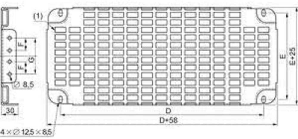Schneider Electric NSYSTMP22100 Mounting Plate Pack of 1