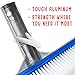 Aluminum-Back Curved Pool Wall Brush Head, 17-inch - Attachment Piece for Standard 1.25