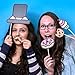 Pusheen The Cat Photobooth Kit - 24 card props, 30 prop straws and sticky pads