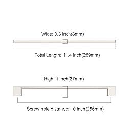 Asidrama 10 Pack 10 Inch(256mm) Brushed Satin