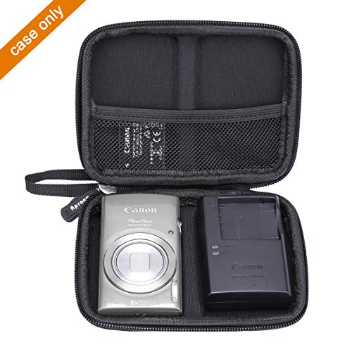 Aproca Hard Travel Storage Case for Canon PowerShot ELPH 180 Digital Camera (Grey)