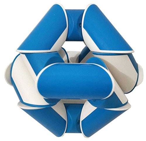 Novelty Magic Geometric Snake Fidget Cube Twist Puzzle Brain Teaser Puzzles Twisty Toys Gifts Blue 24" - Thumbnail 3