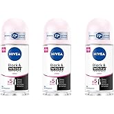 Nivea Black & White Invisible Clear Roll-On Deodorant 72h 25ml | Long-Lasting Freshness | Anti-Stain Formula | For All Day Protection Against Sweat, Odor & Yellow or White Marks on Clothes | 3-Pack