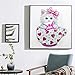 Diamond Painting DIY 5D Special Shape Rhinestones, ABEUTY Pink Kitten in The Cup, Partial Drill Crystal Diamond Art Kits