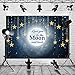 Mocsicka Twinkle Star Baby Shower Backdrop 7x5ft Love You to The Moon and Back Gender Reveal Photo Booth Backdrops Twinkle Twinkle Little Star Newborn Baby Photography Background