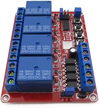 Cloud Relays 4 Channel Self-Locking Interlock Trigger Three-Selection Relay Module Dc 5V