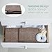 Janolia Clothes Storage Bag, Foldable Blanket Quilts Bag, Eco Friendly Bamboo Non-Woven Fabric (Brown)