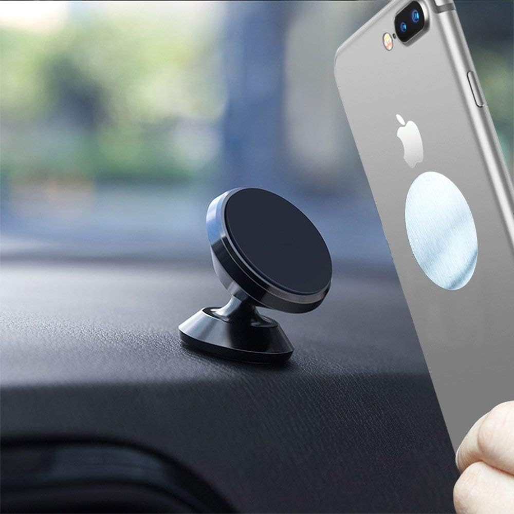 Libershine Magnetic Phone Holder, 360° Rotatable Magnetic Phone Car Mounts Mini Car Holder Phone Cradle for LG HTC Sony Huawei P20 Samsung S9 S8 and Other Smartphones