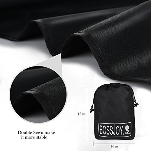 BOSSJOY Gas Grill Cover Large 60 Inch Heavy-Duty Waterproof Gas BBQ Grill Cover for Weber, Holland, Jenn Air, Brinkmann and Char Broil