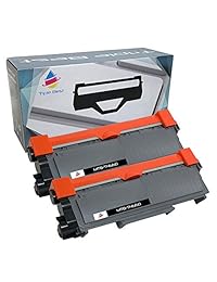 Triple mejor® 2 Pack cartuchos de tóner láser compatibles para Brother TN660 (TN-660) High Yield Black Compatible Laser Toner Cartridge