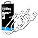Pantom Cable and Charger Cord Compatible with iPhone 15/15 Pro/14/13/12/11/XS/XR/X/8/7/6s/5se/5c/5s, iPad Pro/Mini/Air, iPod Touch - Pack of 5 (Silver)